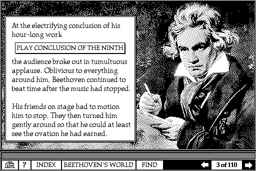 screen from beethoven cd-rom